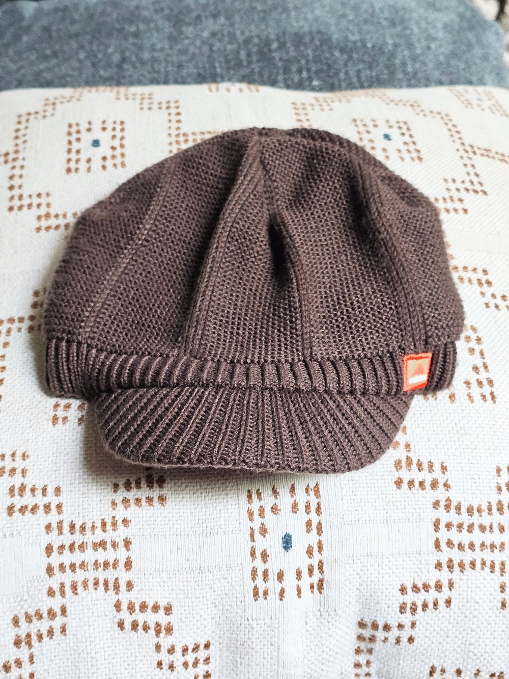 Adidas Brown Knit Brim Beanie